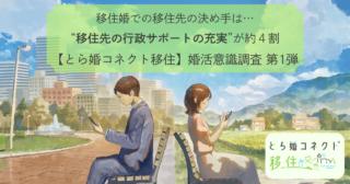 移住婚での移住先の決め手は… “移住先の行政サポートの充実”が約4割 【とら婚コネクト移住】婚活意識調査 第1弾